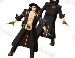 罪恶装备黑衣男模型