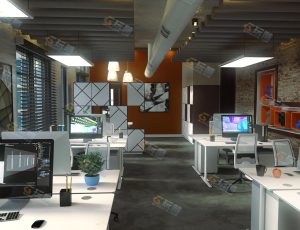 三维设计工作室场景工程模型