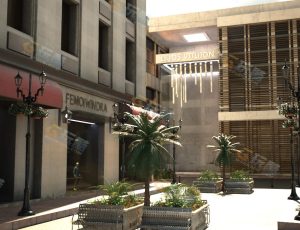 购物街工程模型