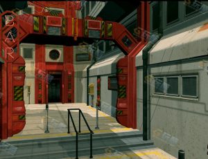 科技街道工程模型