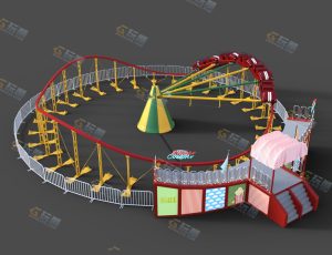 游乐园过山车模型