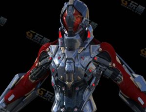 超级科幻装甲改造人模型