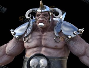 中世纪野蛮兽人模型