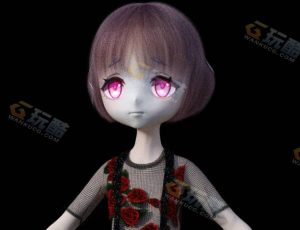 黑裙可爱小萝莉模型