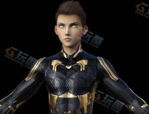 纳米服科幻战士模型