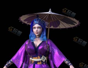 日本女杀手刺客模型