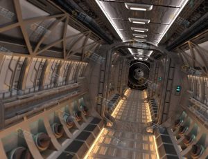 科幻通道走廊工程源文件