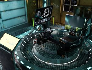 科幻传送控制室工程源文件