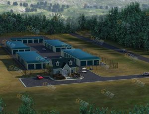 工业园场景模型