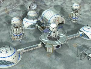 月球基地场景工程模型