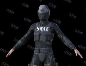 Blender资源—科幻特种兵模型