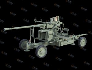 Blender资源—老式机枪车模型