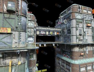 Blender资源—赛博朋克香港空中贫民窟工程源文件