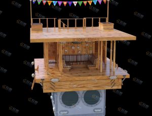 Blender资源—夏威夷海上木屋模型
