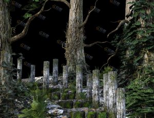 Blender资源—原始山林工程源文件