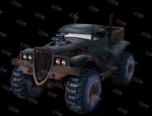 Blender资源—废弃大轮皮卡车模型