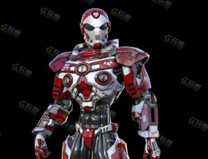 Blender资源—钢铁科幻机器人模型