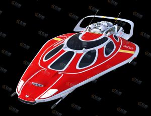 Blender资源—红色科技喷气式飞机模型