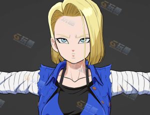 Blender资源—七龙珠18号模型