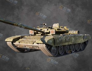 Blender资源—T-90老式坦克模型