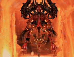 Blender资源—地狱火焰恶魔工程模型