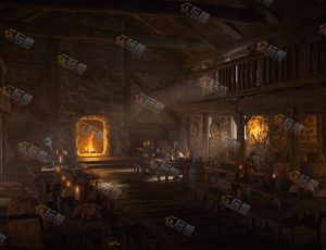 Blender资源—中世纪饭宴厅工程源文件