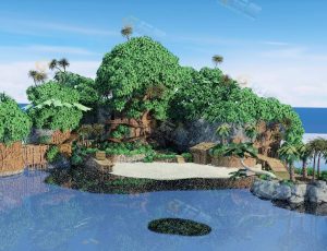 Blender资源—卡通海岛工程源文件