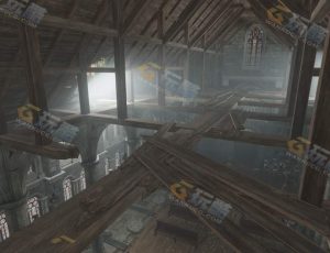 Blender资源—破旧教堂工程源文件