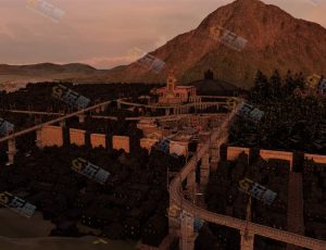 Blender资源—中世纪黄昏城堡大景工程源文件