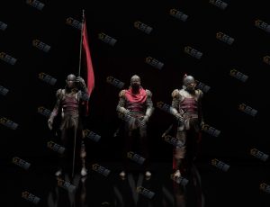 Blender资源—中世纪狮子骑士模型