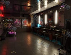 Blender资源—赛博朋克更衣室工程源文件