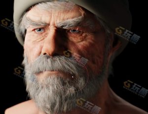 Blender资源—老头毛发工程源文件