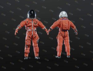 Blender素材—航空航天宇航员模型