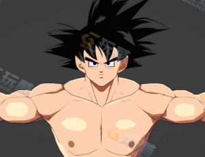 Blender素材—七龙珠孙悟空模型