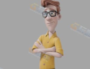 Blender素材—眼镜小哥模型