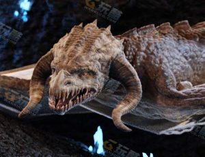 Blender素材—地穴大龙模型