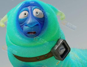 Blender素材—毛毛虫弗兰克模型