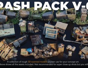 扫描废品堆Blender资产库