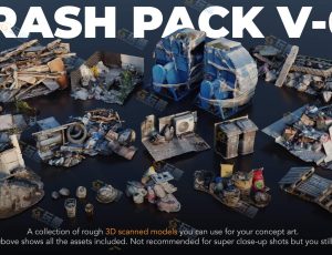 扫描垃圾堆Blender资产库