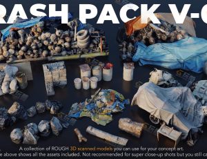 扫描铁器堆Blender资产库