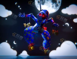 Blender素材—扑克牌明暗角色模型