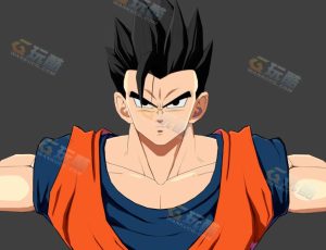 Blender素材—七龙珠孙悟饭模型