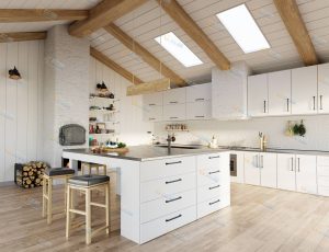 木质装修厨房Blender工程源文件