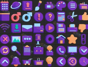 C4D WEB商务展示模型包