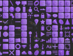 商务主题工具包模型Blender资产库