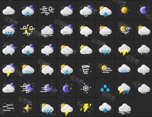 天气预报主题模型Blender资产库