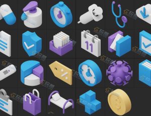 创意医学主题模型Blender资产库