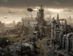 玩酷CG网—蒸汽朋克建筑模型