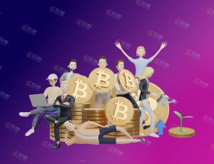 数字货币主题人物道具模型Blender资产库