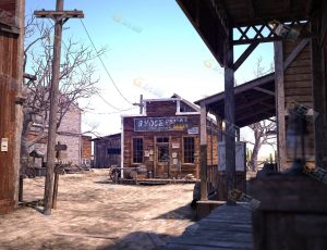 Blender资源—西部城镇工程模型